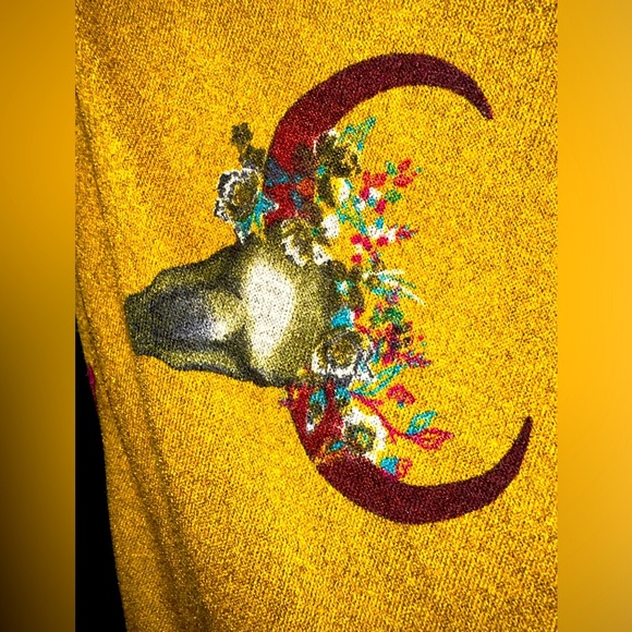 Lovely J Mustard Cardigan Size Small - Picture 4 of 5